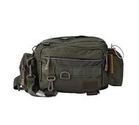 Glomora Bolsa de Aparejo de Pesca, Paquete de de Engranaje de Pesca Nylon 600D con cinturón de Cintura con Bolsas de Almacenamiento livianas de Pesca para Pescar en el Hombro de (OD Verde)