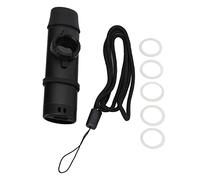 Glomora Boquilla de Resina Kazoo de Metal Instrumento de Viento de tensión Ajustable con diafragmas de Flauta (Negro)