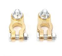 Glomora Brass Battery Terminal Connector Top Post Positive Negative Car Battery Terminal Connector for Boat RV