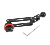 Glomora Brazo de extensión de Cabeza esférica Montaje para automóvil Accesorio de Montaje de conversión a presión de 17 mm Giratorio de 360 Grados