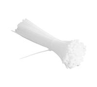 Glomora Bridas con Cremallera para Cables, 1000 Bridas para Cables De Nailon con Cierre Automático, Resistentes Al Calor Y Al Fuego, Color Blanco(Nylon)