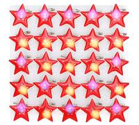 Glomora Christmas Brooch, 25 piezas de cinco estrellas con forma de brooch de Navidad, pin fácil de usar para trabajar, Wedding, Date and Evening Wear