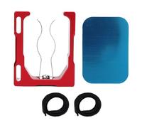 Glomora Clip magnético para Carrito de, Soporte magnético Fuerte N52 con Fuerza de 50 LB, Abrazadera de aleación de Aluminio antiarañazos para sillas de Playa, cañas de Pescar (Red)