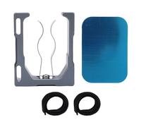 Glomora Clip magnético para Carrito de, Soporte magnético Fuerte N52 con Fuerza de 50 LB, Abrazadera de aleación de Aluminio antiarañazos para sillas de Playa, cañas de Pescar (Gray Blue)