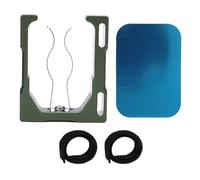 Glomora Clip magnético para Carrito de, Soporte magnético Fuerte N52 con Fuerza de 50 LB, Abrazadera de aleación de Aluminio antiarañazos para sillas de Playa, cañas de Pescar (Green)