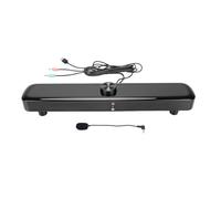 Glomora Computer Speaker 3D Stereo Sound USB Compatible Desktop Speaker with Mic Breathing LED Lights