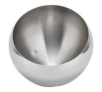Glomora Condimento de Acero Inoxidable, Plata sin Base, Cuenco de condimento de Acero Inoxidable Hot Pot Restaurant Buffet Cuenco de condimento picante Hot Pot de Salsa (Small)