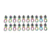 Glomora Conector de Cadena de Bicicletas 10pcs, Bloqueo de Enlace rápido para Bicicletas de Carretera, Compatible con Cadenas de 9 velocidades de Color