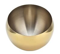 Glomora especias de acero inoxidable, dorado sin base, tazón de especias de acero inoxidable, olla caliente, restaurante, buffet, tazón de especias, olla de especias, tarro de salsa oblicua, pequeño