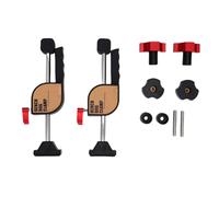 Glomora Juego de Abrazaderas para Perros de Banco Abrazadera de fijación para Mesa de carpintería de Bloqueo rápido de aleación de Aluminio con espiga de 19 mm