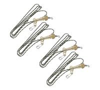 Glomora Juego De Pesca Carp Core Line, Mejora Tu Aparejo De Pesca con Líderes Reemplazables De Camuflaje Híbrido Leadcore(Three-Piece Set of Sub-Threads)
