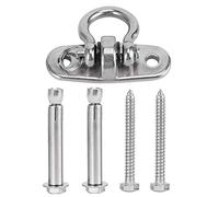 Glomora Kit para Colgar Hamaca, Acero Inoxidable 304, Hebilla giratoria de 360 Grados, Silla Colgante, Hamaca, Hebilla Fija para Columpio de árbol, Silla de Hamaca, Yoga aéreo, Cuerda (Style)