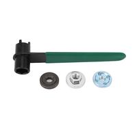 Glomora Llave para amoladora Angular, 4 Garras y Dado Hexagonal de 16 mm, Llave para amoladora Angular 2 en 1 para reparación y Mantenimiento mecánicos