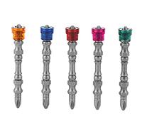 Glomora Magnetic Double Ended Screwdriver Bits, 65 mm doble cabeza fuerte magnética Screwdriver Bit Electric Screwdriver Cross PH2 Bit
