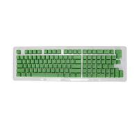 Glomora Mechanical Keyboard Keycaps, PBT 114 Keys Set, OEM Highly Two Color Injection Molded Translucent Keycaps (Mini Cheese Green)