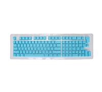Glomora Mechanical Keyboard Keycaps, PBT 114 Keys Set, OEM Highly Two Color Injection Molded Translucent Keycaps (Mini Sky Blue)