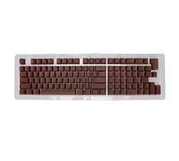 Glomora Mechanical Keyboard Keycaps, PBT 114 Keys Set, OEM Highly Two Color Injection Molded Translucent Keycaps (Mini Dark Coffee)