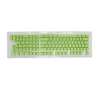 Glomora Mechanical Keyboard Keycaps, PBT 114 Keys Set, OEM Highly Two Color Injection Molded Translucent Keycaps (Mini Apple Green)