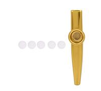 Glomora Mini Kazoo Portátil, Viaje Musical Fácil Con Aleación De Aluminio(amarillo)