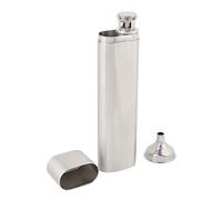 Glomora Mini Petaca de Acero Inoxidable, Petaca de acero inoxidable con embudo Botella de Whisky de Bolsillo para Bebidas Alcohólicas Whisky Ron Y Vodka