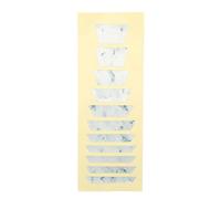 Glomora Pegatinas para Diapasón de Guitarra, PVC Resistente al Desgaste, Hermosos marcadores únicos para trastes de Bajos, Pegatinas para Guitarra trapezoidal ultrafinas
