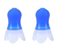 Glomora Plauses para el oído de glomora, tapón de silicona de reducción de ruido volador con botella de sellado negro para nadadores y bañadores para nadar (Blue earplugs + black bottle)