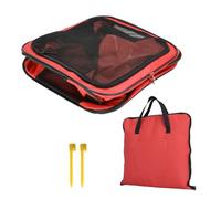 Glomora Soft Side Cat Carrier Red Collapsible Pet Carrier Portable Dog Crate for Travel Car Camping Outdoor with Ground Stake Red S