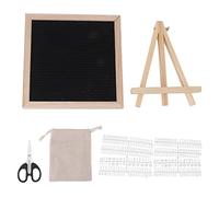 Glomora Tablero de Letras de Fieltro, Tablero de Letras de intercambiable con Soporte de Letras de 340 Piezas Bolsa de Tela de Tijera para letreros de Mensajes