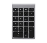 Glomora Teclado numérico inalámbrico de 22 Teclas, Teclado numérico Bluetooth 5.0 para computadora portátil de Escritorio, Teclado portátil ultradelgado (Gris Hierro)