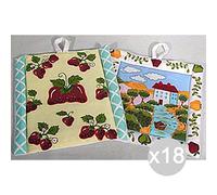 Glooke Selected Juego de 18 agarraderas Filip. Grandes x 1 Dream Bordado 452256 Cocina y Mesa