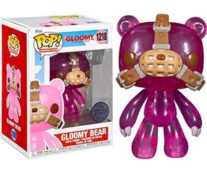 Gloomy Bear - Figura de Vinilo de animación Pop! Gloomy The Naughty Grizzly Toy Tokyo con persecución Negra translúcida 9