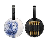 Gloomy Lion - Bolsa de almacenamiento para camisetas de golf, diseño portátil, fácil de organizar, Negro, One Size
