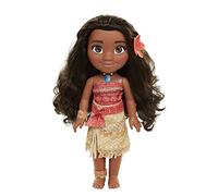 Glop Games- Princesa Disney, muñeca Vaiana con Todo Lujo de Detalle. Fíjate en su Pelo, Vestido, Flor de Polinesia Toddler 35cm, 38 cm (04703) Multicolor
