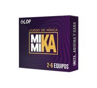 Glop Mimika | Juego de Mesa de Mímica y Gestos para Fiestas con Adultos, Familia y Amigos | Juego de Cartas Charadas con Estrategia Divertida para Adivinar Palabras | Caja Compacta Fácil de Llevar