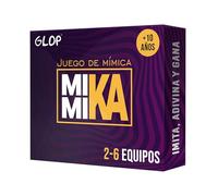 Glop Mimika | Juegos de Mesa de Mímica y Gestos para Adulto y Niño | Juegos de Cartas Familiares y Divertidos con Estrategia para Adivinar Palabras, Niños +8 años | Caja Compacta Fácil de Llevar