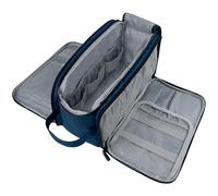 Gloppie Neceser Mujer de Viaje Impermeable 10L Neceser Maquillaje con Gran Capacidad, Diseño Separado en Húmedo y Seco, Artículos Bolsa de Aseo Kit de Afeitado Organizador, XXL Azul