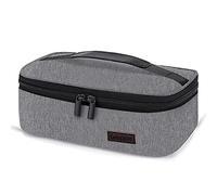 Gloppie Pequeña Bolsa de Almuerzo Mini Fiambrera Aislada para Hombres y Mujeres Bolsa Isotermica Fácil de Limpiar con Forro Impermeable Reutilizables Bolsas Aperitivos Loncheras Gris
