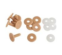 Glorex 0 4656 Discos de articulaciones 20 mm, juego de 5 piezas, Beige, 20 mm
