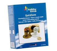 Glorex 001-Masa de moldeo rápido Quickform Materiales Naturales no tóxica y no irrita la Piel Apta para niños, Multicolor, 500 g (6 2704 001)