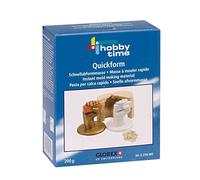 Glorex 002-Masa de moldeo rápido Quickform Materiales Naturales no tóxica y no irrita la Piel Apta para niños, Multicolor, 200 g (6 2704 002)