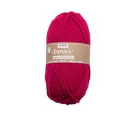 Glorex 5 1001 05 Premium Lana de 100% acrílico, fácil de procesar, versátil, cálida, suave, no araña, 50 g, aprox. 140 m, fucsia