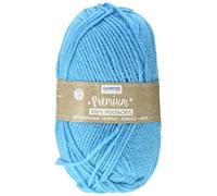 Glorex 5 1001 09 Premium Lana de 100% acrílico, fácil de procesar, versátil, cálida, suave, no araña, 50 g, aprox. 140 m, turquesa