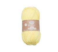 Glorex 5 1004 01 - Algodón 100% algodón, versátil para tejer, ganchillo y manualidades, muy buena calidad, suave y lavable, 50 g, aprox. 170 m, color amarillo