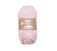 Glorex 5 1004 05-100% algodón, cualitativo, suave y lavable, 50 g, aprox. 170 m, rosa
