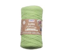 GLOREX 5 1005 03 - Cintas Makramee hilo textil supersuave de 60% algodón / 40% viscosa para ganchillo tricotar anudar y diseño textil 250 g aprox. 125 m verde