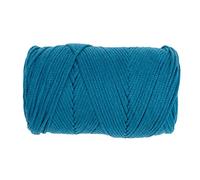 Glorex 5 1008 09 - Algodón Macramé 250 g 2 mm longitud 225 m turquesa hilo de algodón de triple torsión 100% algodón para ganchillo tricotar anudar y diseñar