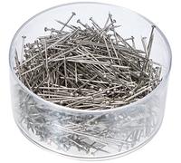 Glorex Alfileres de 500 Unidades, 3 cm de Largo, Ideal para Coser y Pegar Tela, Desconocido, Mehrfarbig
