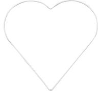 GLOREX Corazón de Metal 28 cm, Blanco