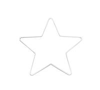 Glorex Estrella metálica 25 cm, Metal, Blanco