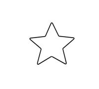 glorex ag Estrella de Metal, Negro, 20 cm